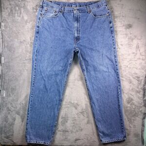 Levi's 550 Relaxed Fit Jeans Men's 44x34 (42x32) Blue Medium Wash Tapered Leg